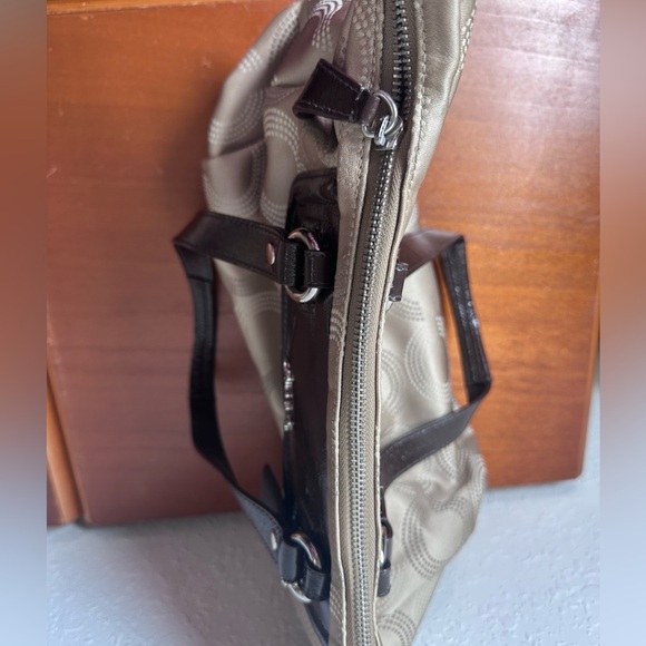 Coach Gold Brown Tone Metallic purse Bag - Picture 3 of 8